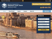 Tablet Screenshot of nationaltrusttours.com